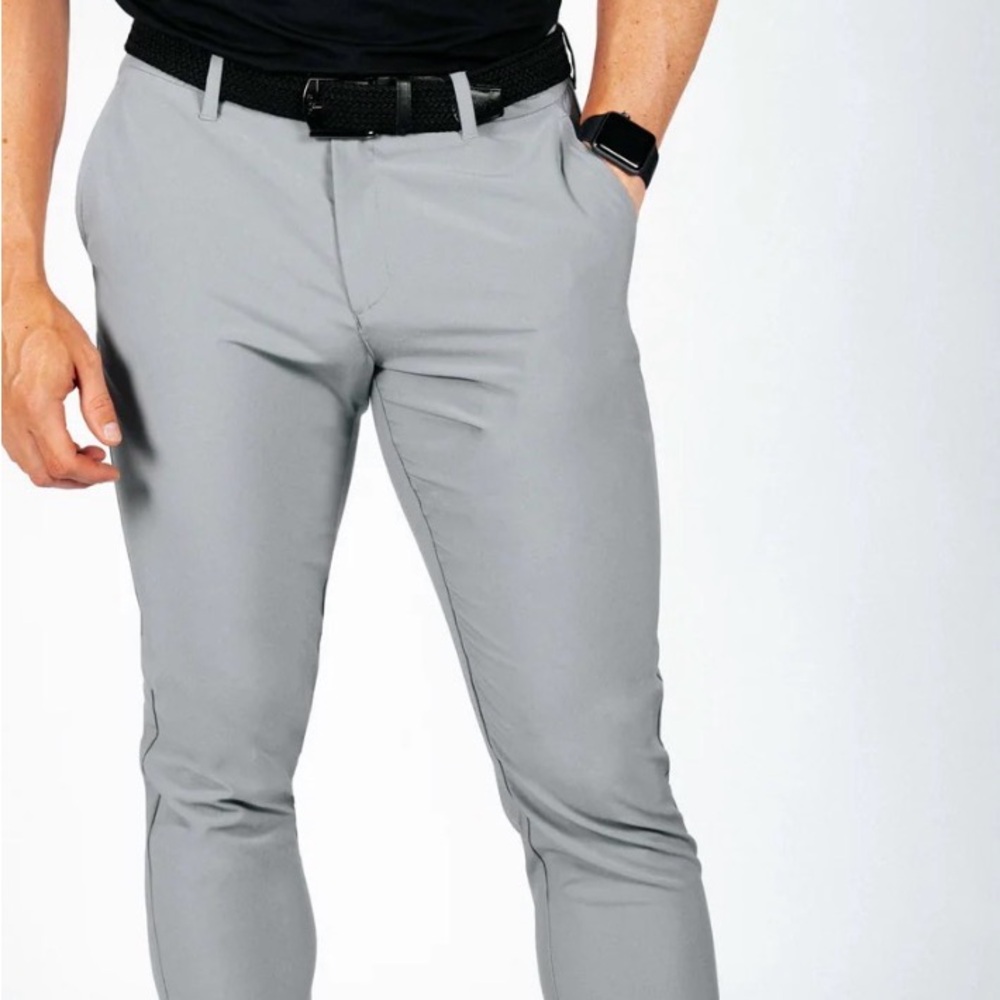 Primo Golf Men's Stylish Light Gray Joggers Size 28 Inseam 29.